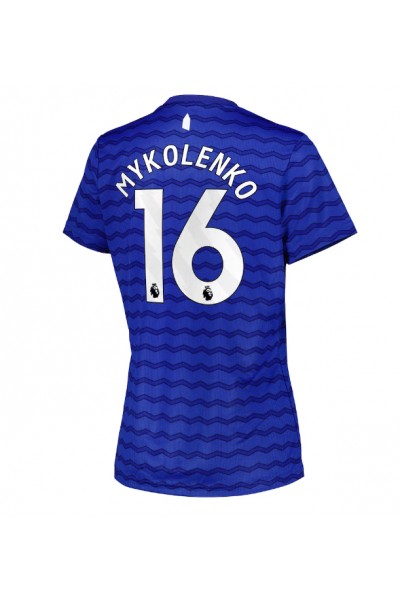 Everton Vitaliy Mykolenko #16 Jalkapallovaatteet Naisten Kotipaita 2025-26 Lyhythihainen Everton Vitaliy Mykolenko #16 Jalkapallovaatteet Naisten Kotipaita 2025-26 Lyhythihainen